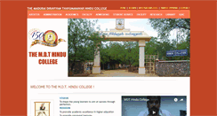 Desktop Screenshot of mdthinducollege.org