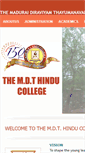 Mobile Screenshot of mdthinducollege.org